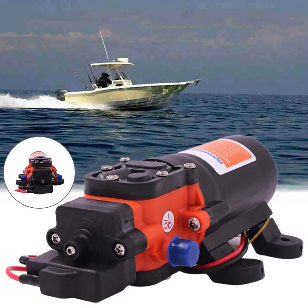 

40 PSI 12V Marine Water Pump Diaphragm Pump Boat Accessories RV Accessories Toilets Showers Camper Yacht A6D4