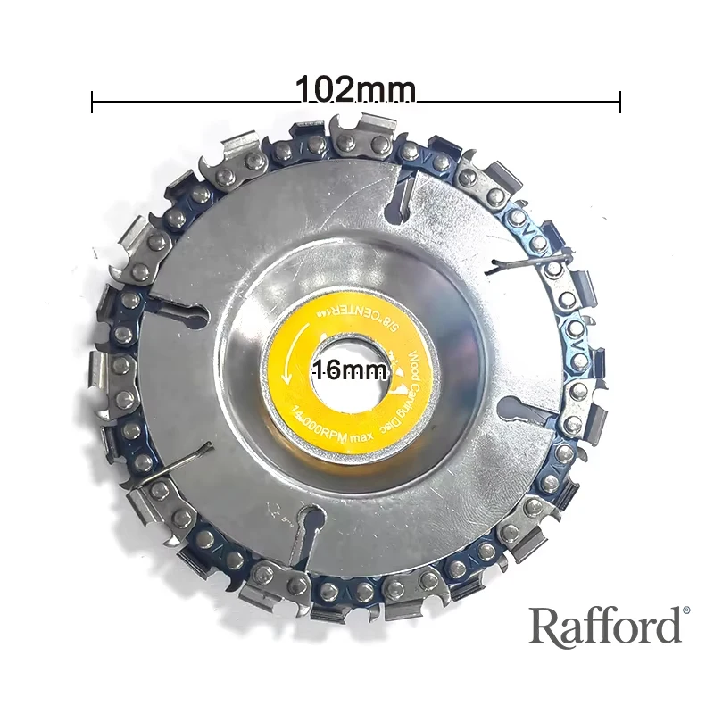 4 بوصة 22 الأسنان زاوية طاحونة مخصصة سلسلة القرص الخشب نحت بالمنشار القرص زاوية قرص الطحن الشق شفرة المنشار أدوات #6