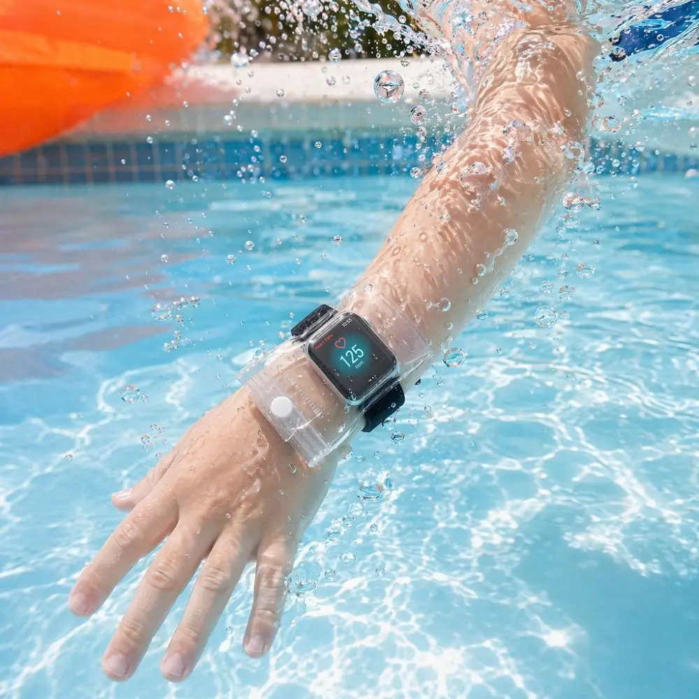 IPX8 Waterproof Smartwatch Waterproof Protective Pouch Sealed Portable Swim Smartwatch Protector Touchscreen Compatible