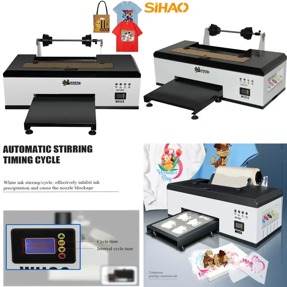

A3 R1390/L1800 DTF Printer Oven All-in-One for T-Shirt Fabric Textile Clothing Printing DTF Transfer Film Printer