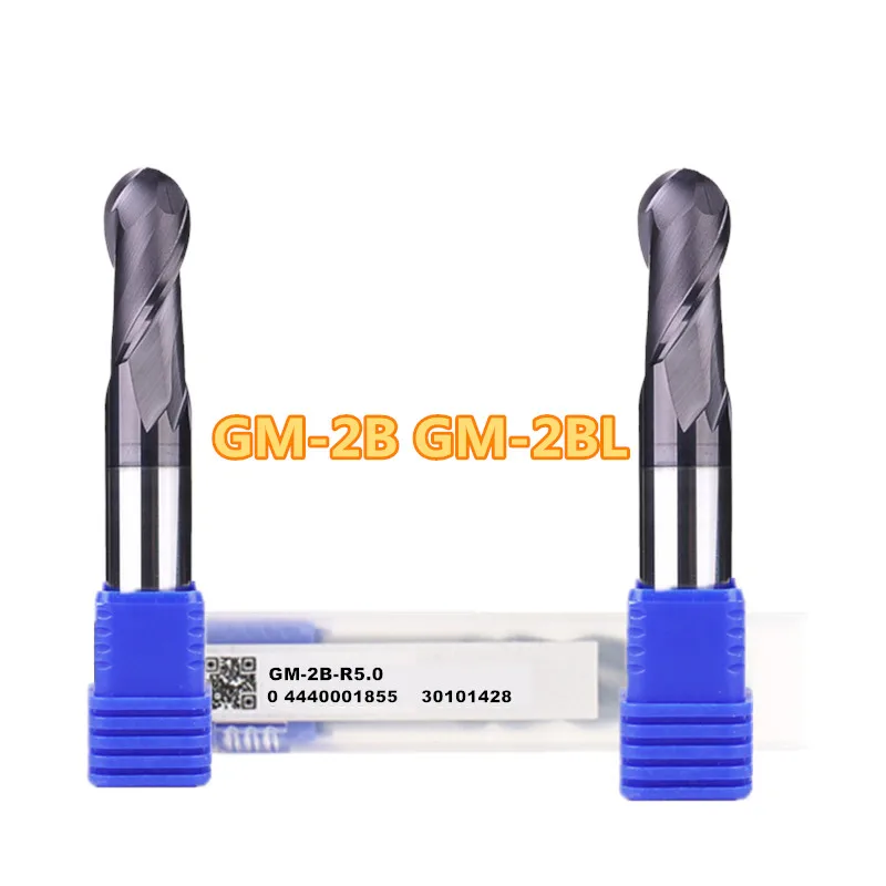 

GM-2B GM-2BL R0.5S~R2.0S R0.5~R10.0 ZCC.CT Two flutes Straight shank Ball End Mills 1pcs/box