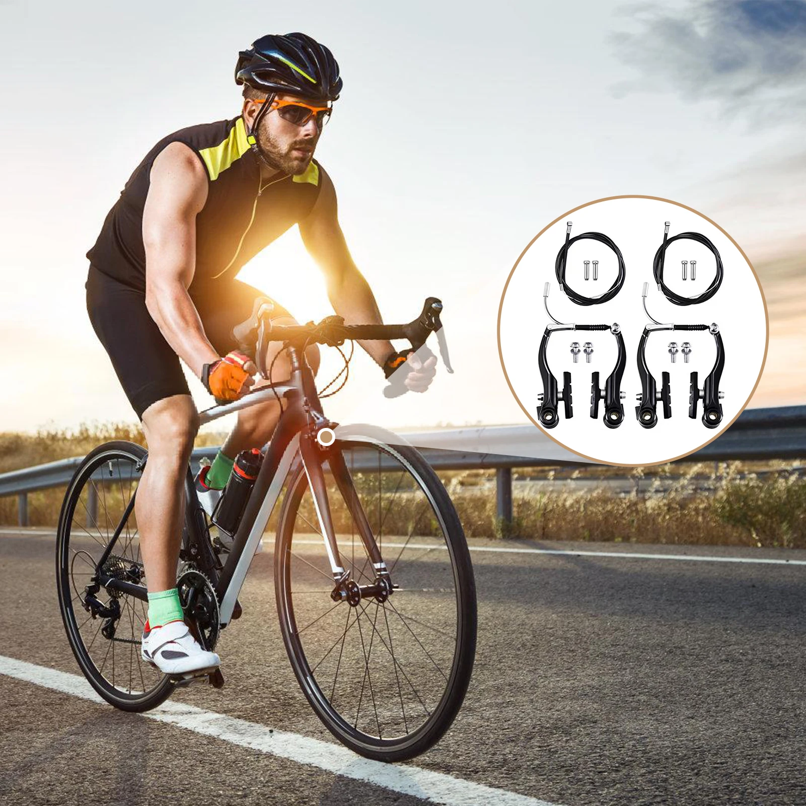 دراجة الفرامل عدة 119 سنتيمتر الخامس كابل فرامل يد أنبوب مجموعة العملي دراجة تعديل أداة في الهواء الطلق الدراجات ركوب الدراجة إصلاح الملحقات #4