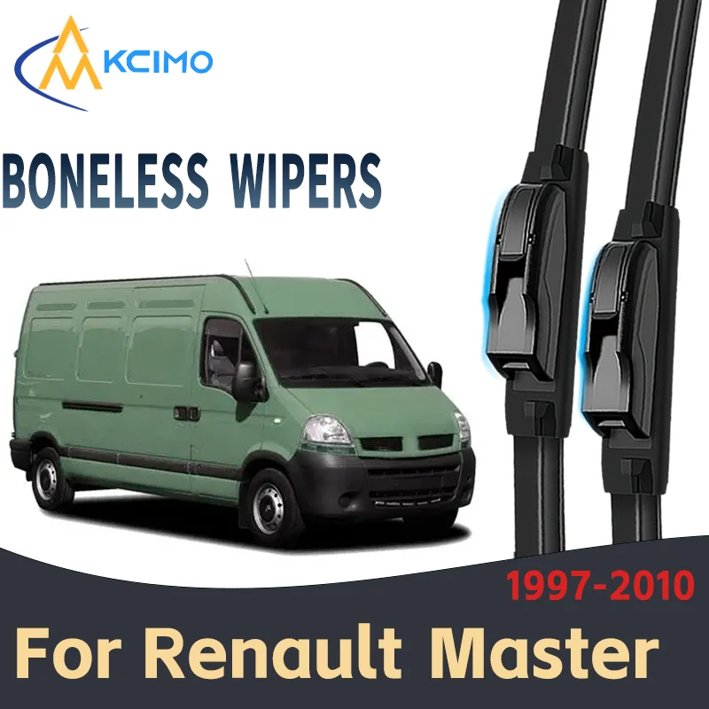 

Easy Install Wiper Kit For Renault Master 1997-2010 Natural Rubber Windshield Wipers Durable Silent Car Care Replacement Parts