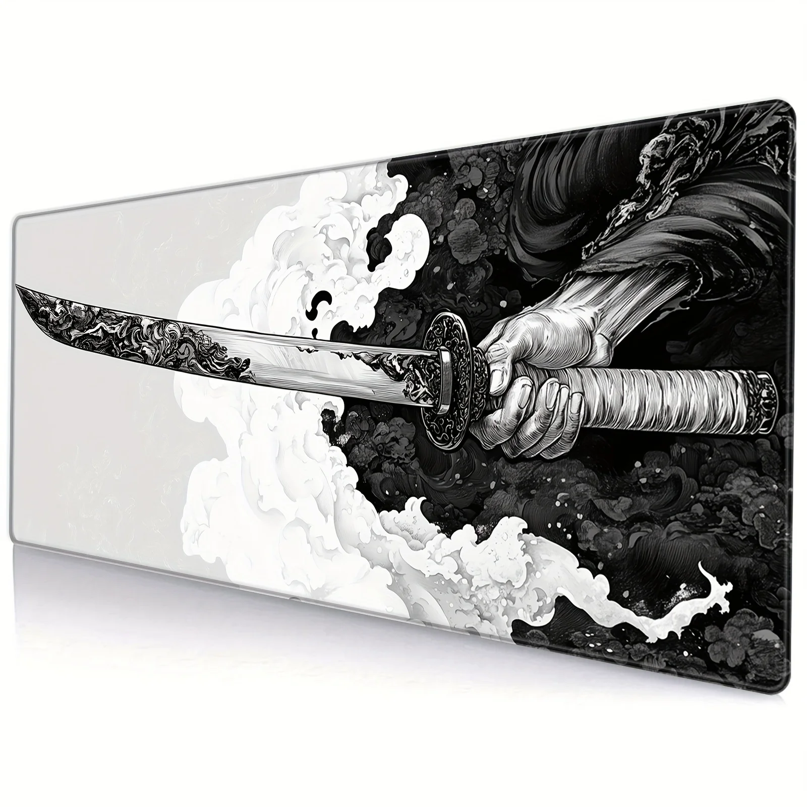 Computer Mouse Pad Gamer Japanese Katana Desk Mat Office Gaming Accessories Pc Cabinet Mousepad Keyboard Mats Xxl Large Mause