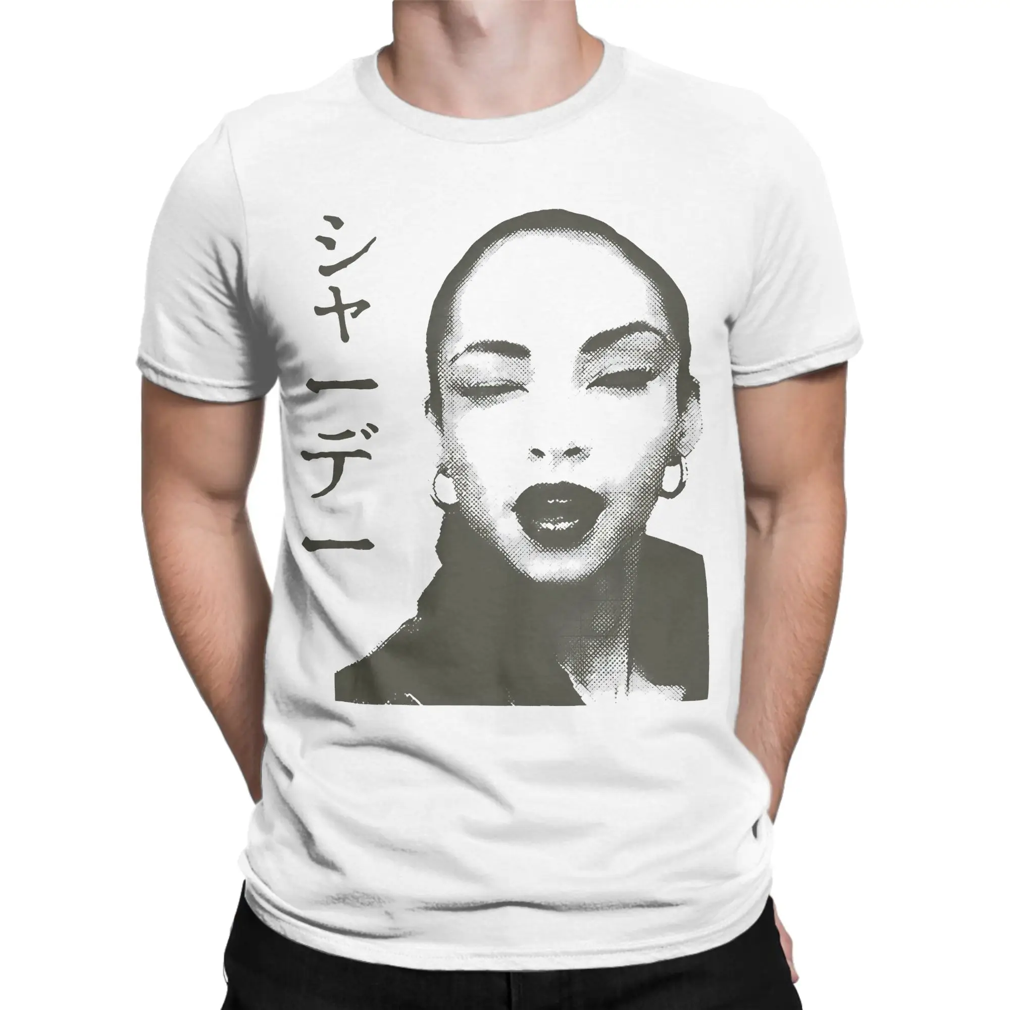 Sade Japanese Tour 100% Cotton T-Shirt For Man Summer  Y2K Funny T-Shirts O-Neck Harajuku Tees Plus Size Design Tops