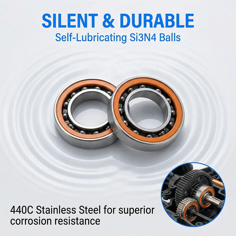 10pcs S686C 2OS Stainless Steel Hybrid Ceramic Bearings 6x13x5 S686 2RS ABEC7 Ceramic Bearings 6*13*5 Reel Bearings 686RS