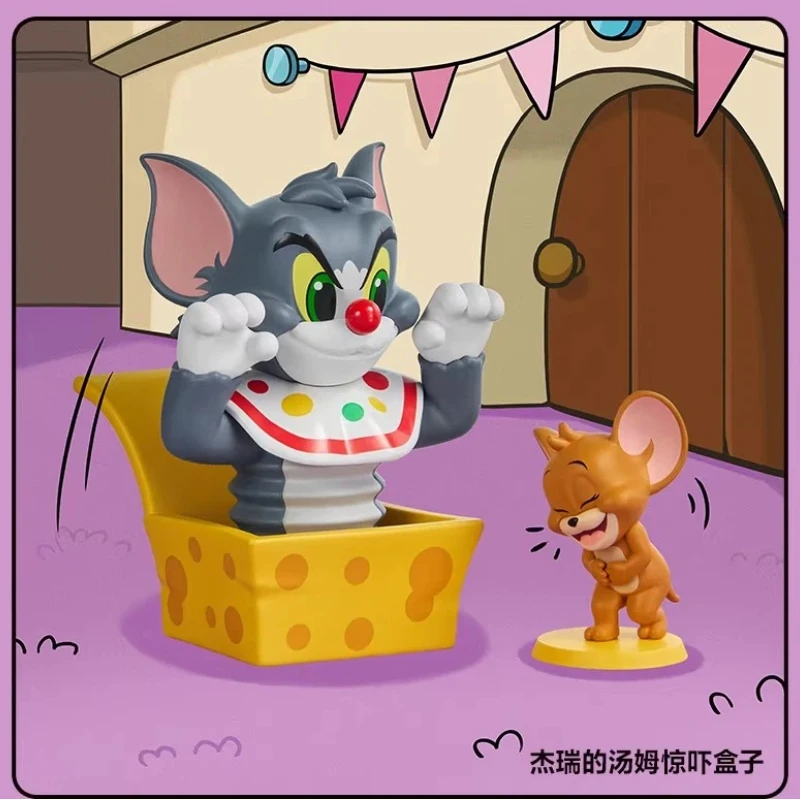 

Pop Mart Tom And Jerry Funfair Series Figure Blind Box Surprise Box Collectible Toy Desktop Decoration Birthday Gift Anime Gk