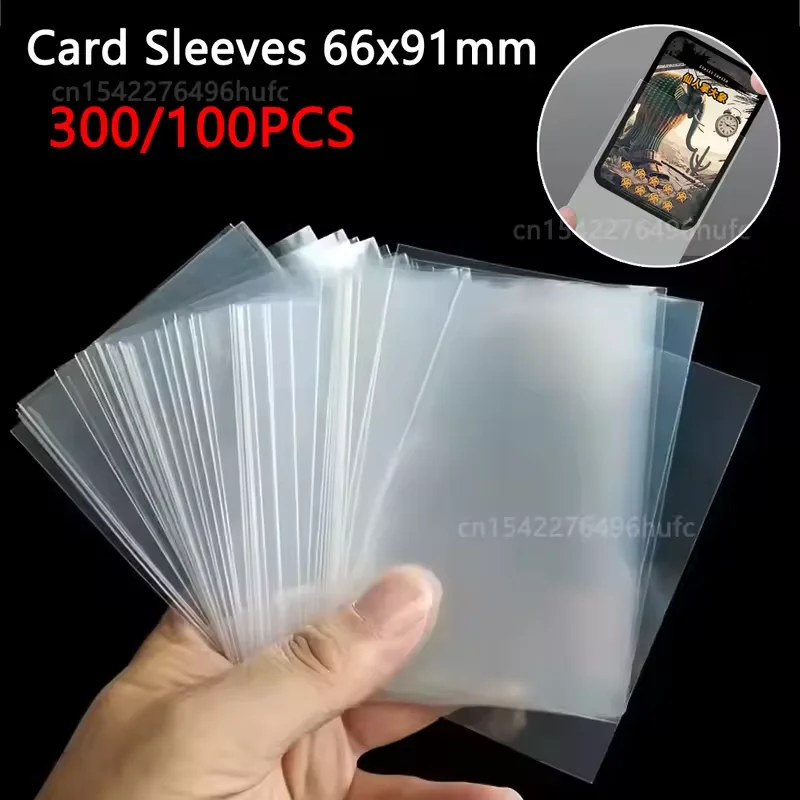 100PCS 66x91mm Matte Entertainment Card Sleeves Holder for TCG Cards Protector for MTG Card Sleeves Game Cards Frosted Sleeve