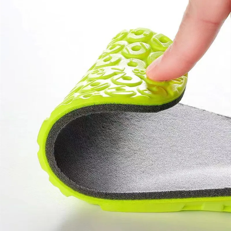 New Sports Insole Shock-Absorbing Soft Breathable Sweat-wicking Deodorant Shoe Inserts Anti-slip Template for Men Women Insoles