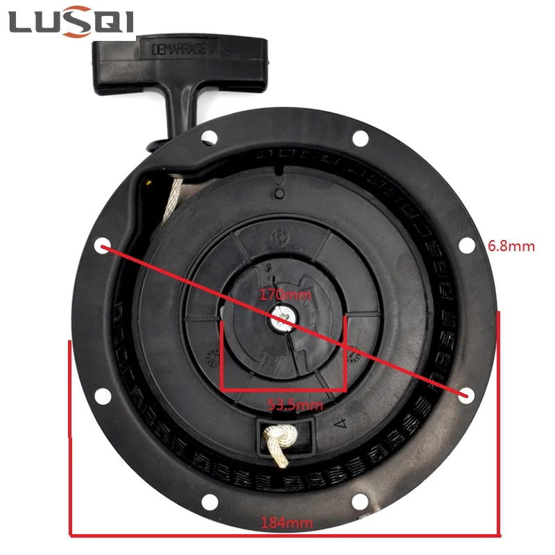 Imagem -02 - Lusqi-pull Recoil Starter Water Pump Grass Trimmer Motor a Gasolina Robin Subaru Ey28 Ey28b Ey28c Ey28d 7.5hp
