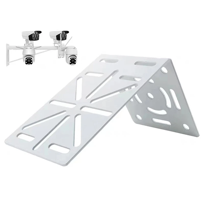 @*CCTV Monitoring Bracket PTZ Dome Camera Adapter Auxiliary Mount Extension Support L Shape 90 Degree Right Angle Steel Plate