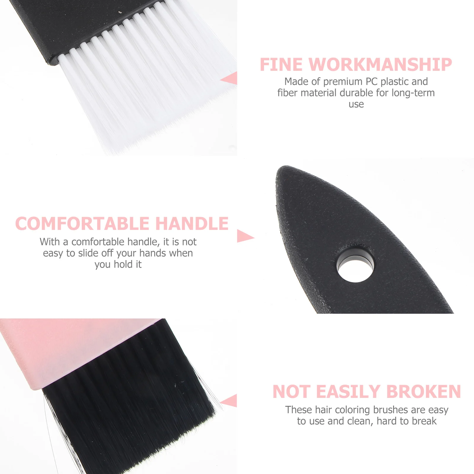 

4Pcs Hair Durable PC Plastic Salon Hairdressing Tools Tint Brush For Hairdressing Brushes Hair Coloring Brush Easy Clean