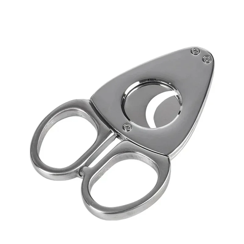 Cuchillo cortador de cigarros de bolsillo, tijeras de Cigar Semi cigarre, tijeras para fumar, cortador de guillotina, tijeras