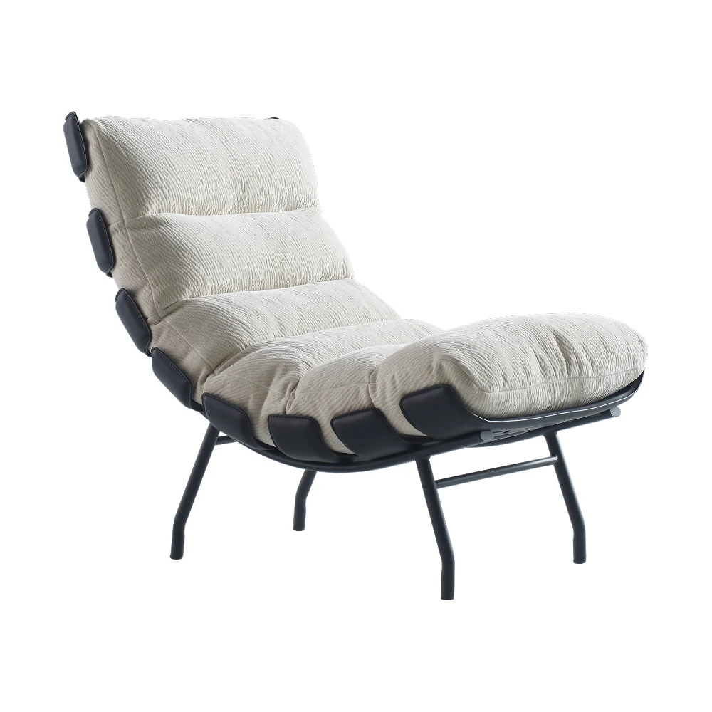 Modern Comfortable Recliner Lazy Sofa Unique Design Chaise Lounge For Family For Balcony Or Living Room