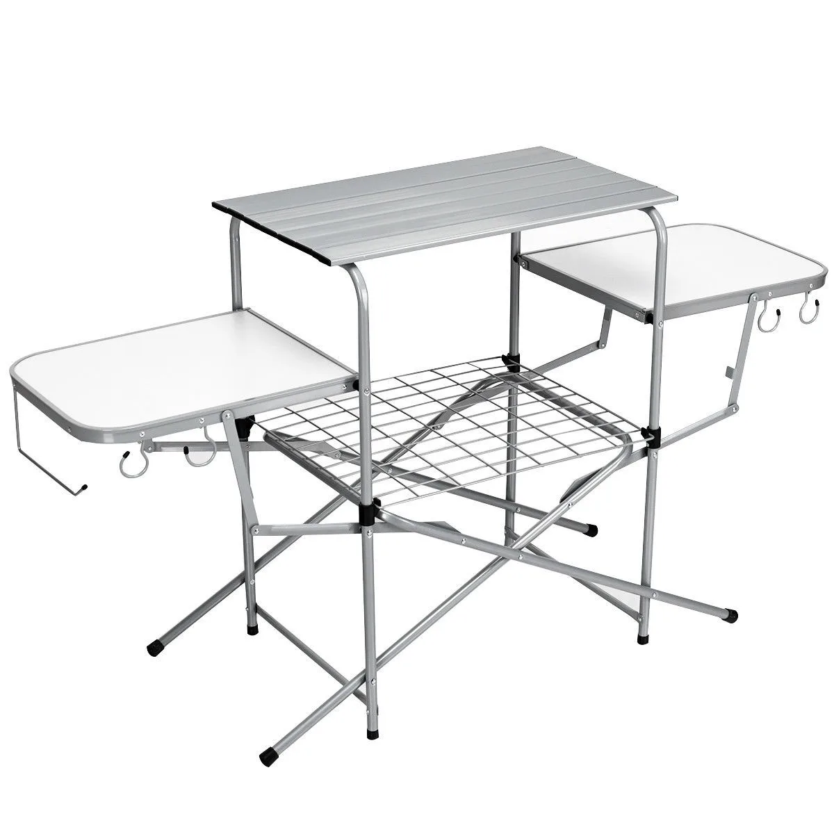 

Portable Grilling Stand Folding BBQ Table Camping Table with Carrying Bag
