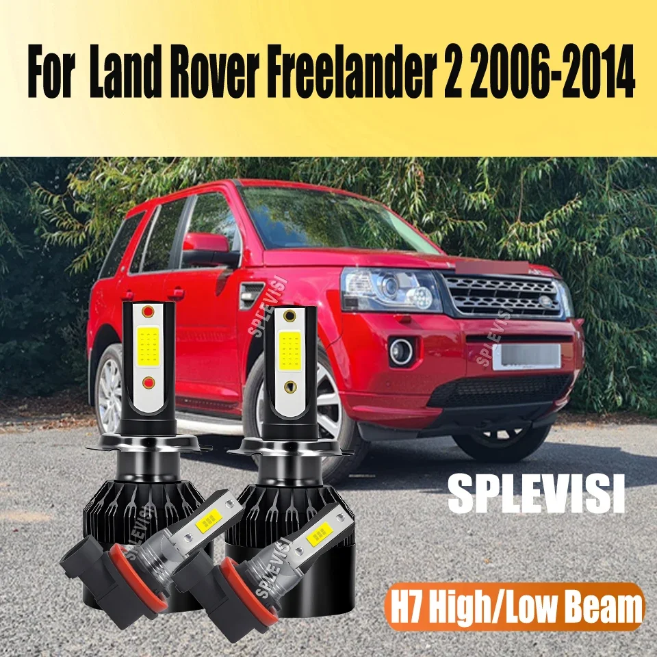 The Signature Cool, White Glow of  LED Headlight Fog Light Bulbs For Land Rover Freelander 2 2006 2007 2008 2009 2010 2011-2014