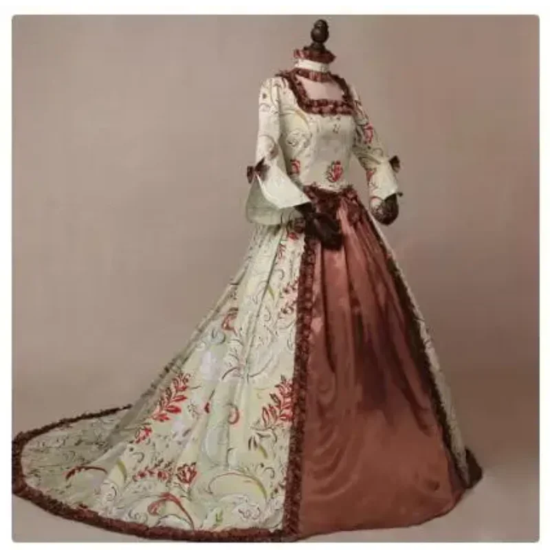 

New European style palace evening gown retro women's dress