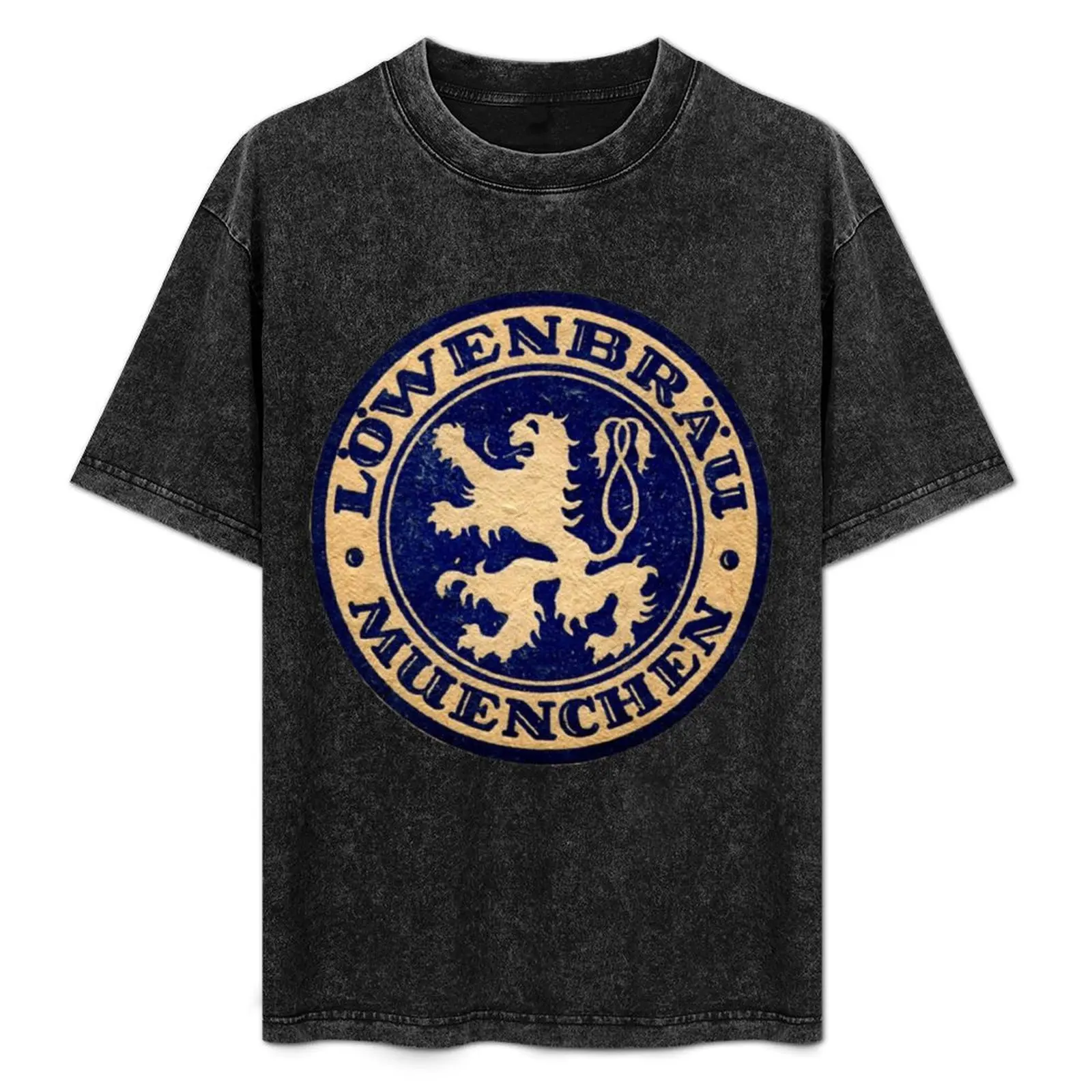 Camiseta Lowenbrau Muenchen básica casual de manga curta