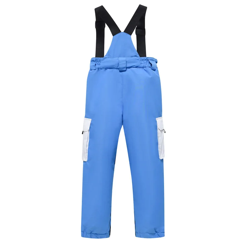 New Children Snowboarding Overalls Ski Pants Thicke Waterproof Snow Cold Resistant Warm Boy Girl Snow Pants