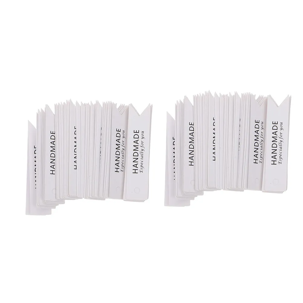 50Pcs Paper Hanging Tags for Handmade Candles Premium Craft Paper Gift Labels with Pre-Punched Hole Ideal for DIY Baking