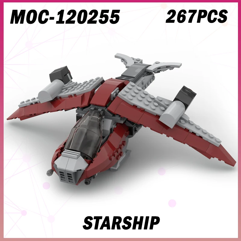 

267PCS MOC-120255 Space War Starship Building Block Model Brick Set Creative Small Particle Miniature DIY Collectibles Toy Gifts