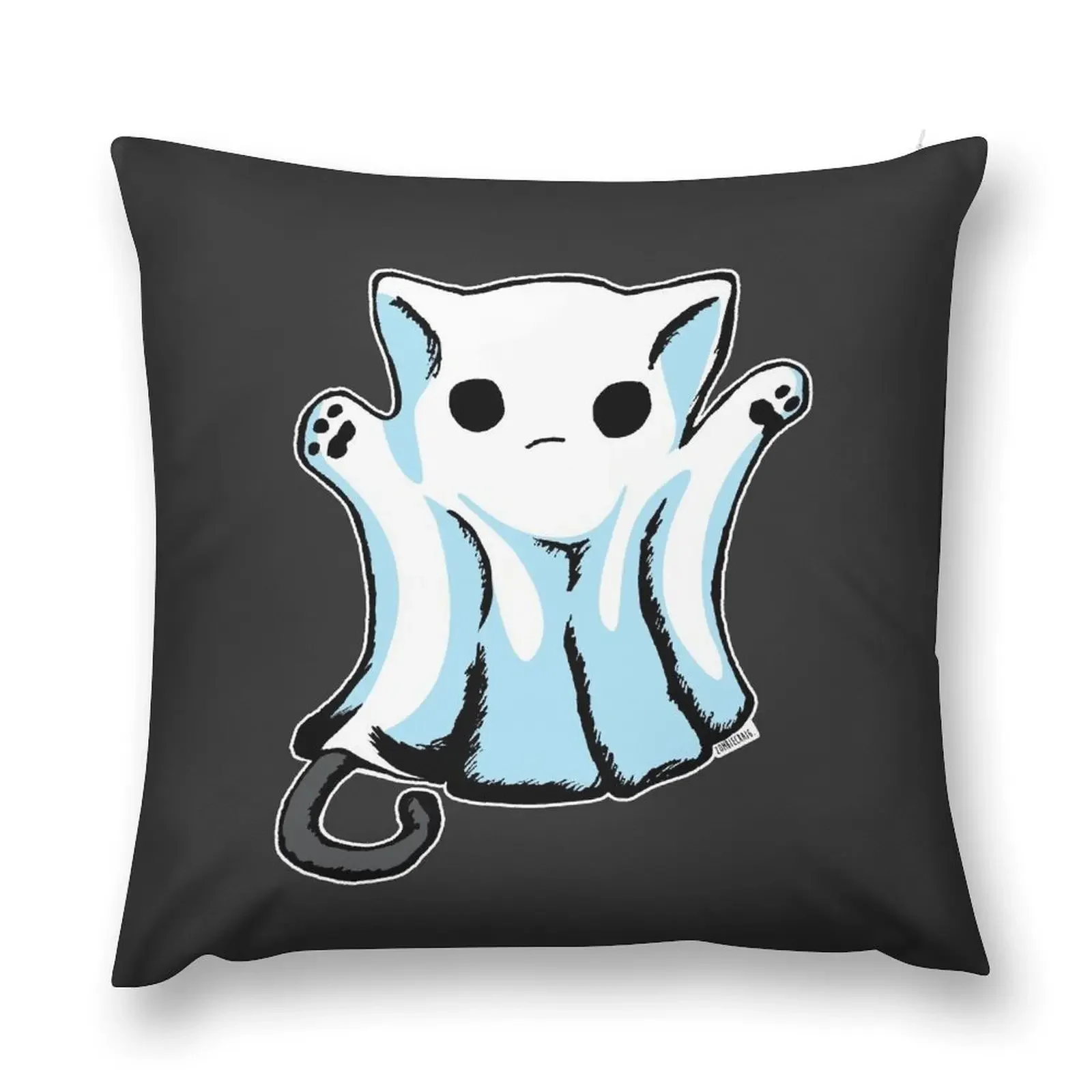 

Cute Boo Ghost Cat Halloween Throw Pillow Pillowcases For Pillows Cushion Cover For Sofa pillow