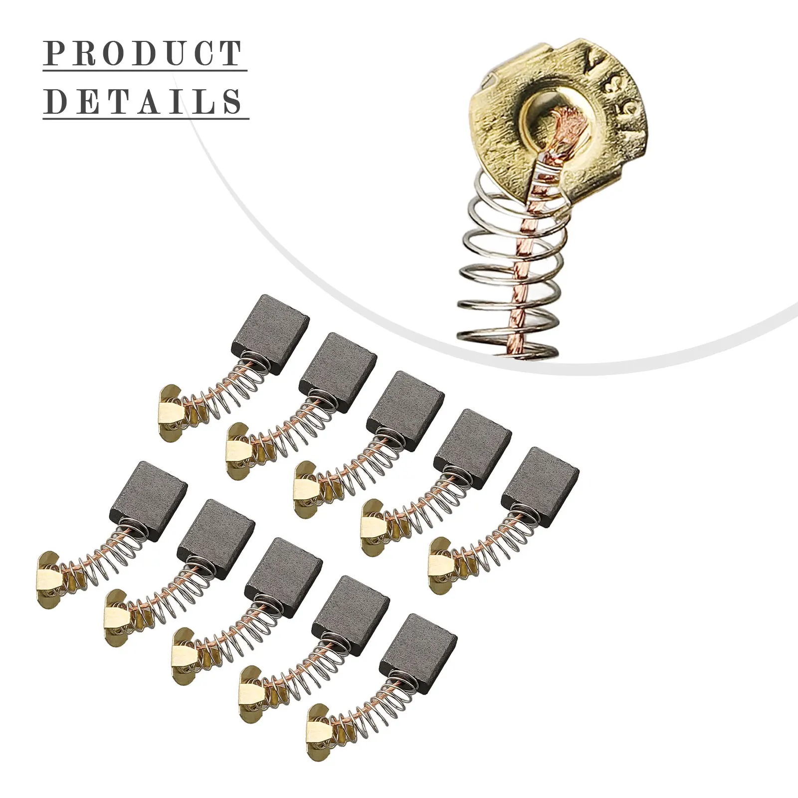 2683 타입용 카본 브러시, 블랙 및 골드 원형 톱, DW362K 교체 공구, 6.5mm x 13.5mm x 19.3mm 액세서리, 10 개