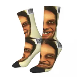 Chaussettes Happy Funny Hip Hop pour hommes et femmes, Aphex Twin Face, Graphic Sock, Spring, Summer, Autumn, Winter