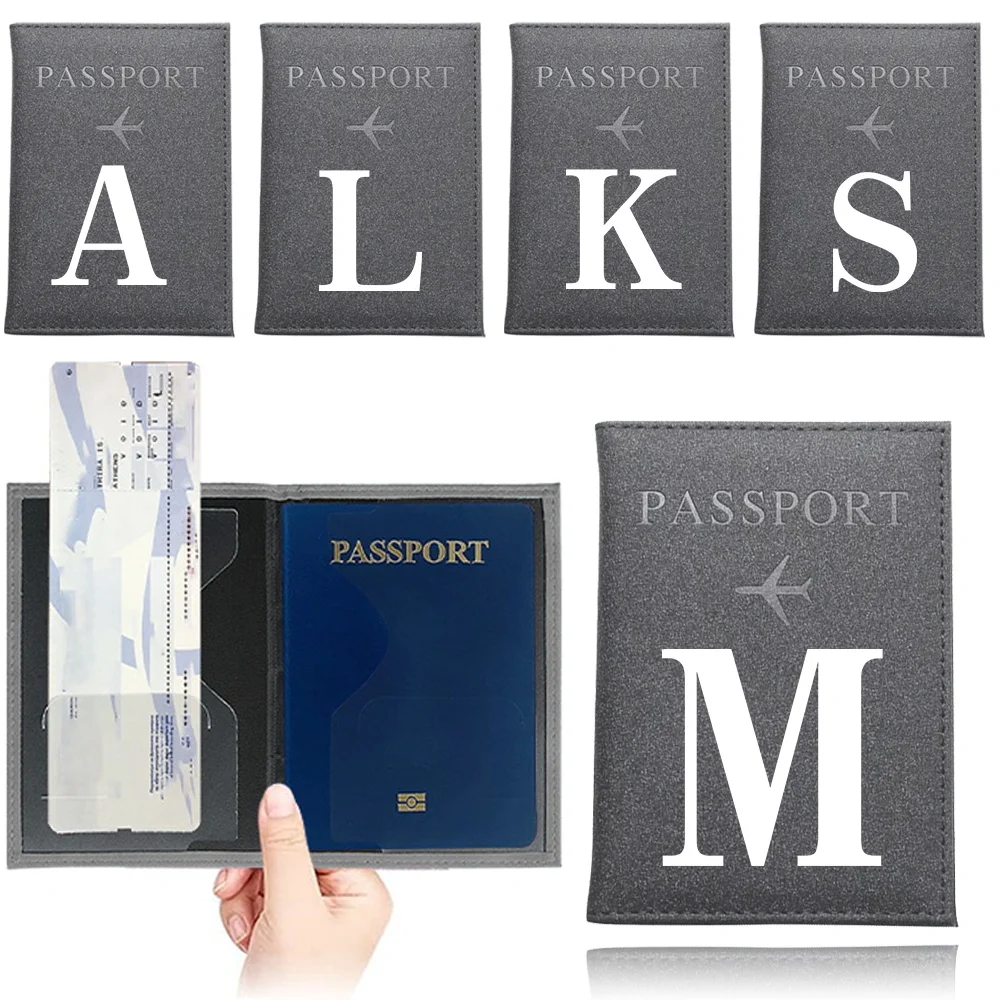 

Travel Waterproof Passport Protective Cover PU Leather Passport Holder Case Air Plan Travel Accessories for Unisex White Series