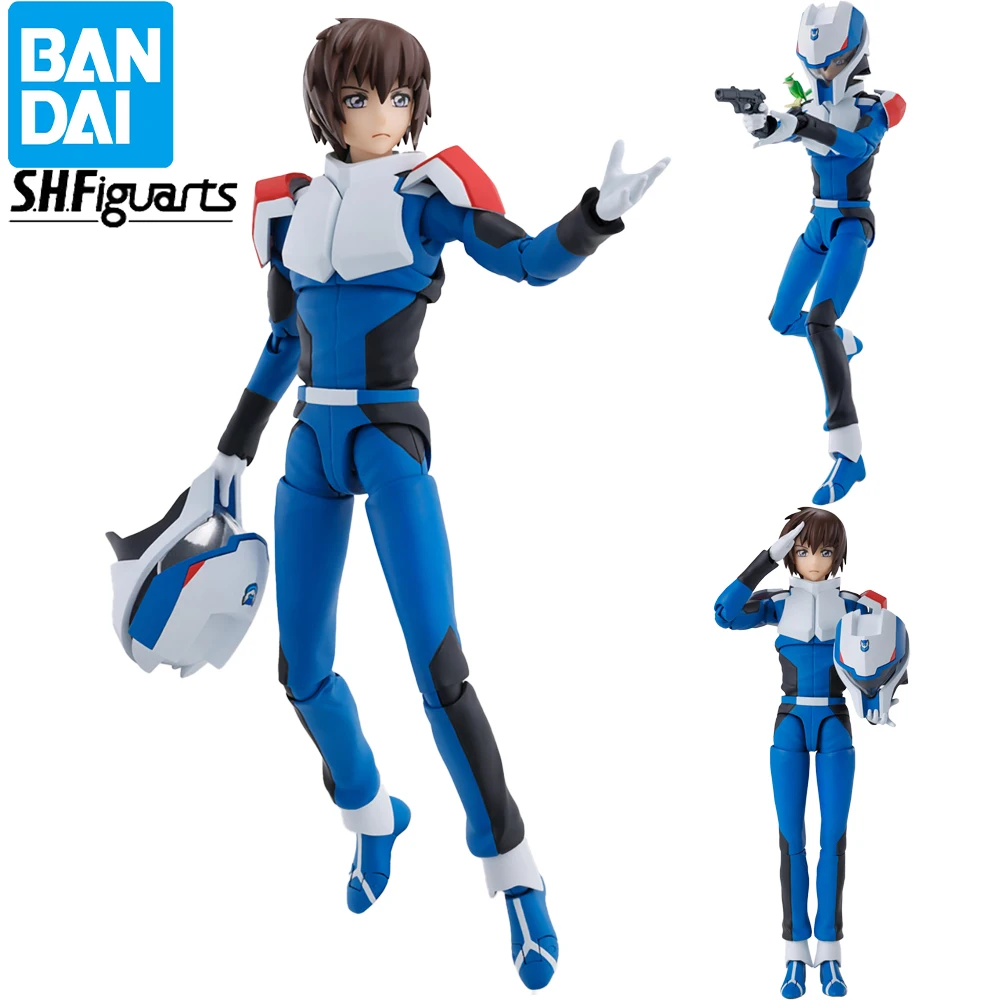 Pre Sale Original Bandai S.h.figuarts Mobile Suit Gundam Seed Freedom Kira Yamato Compass Pilot Suit Ver. Action Figures Model