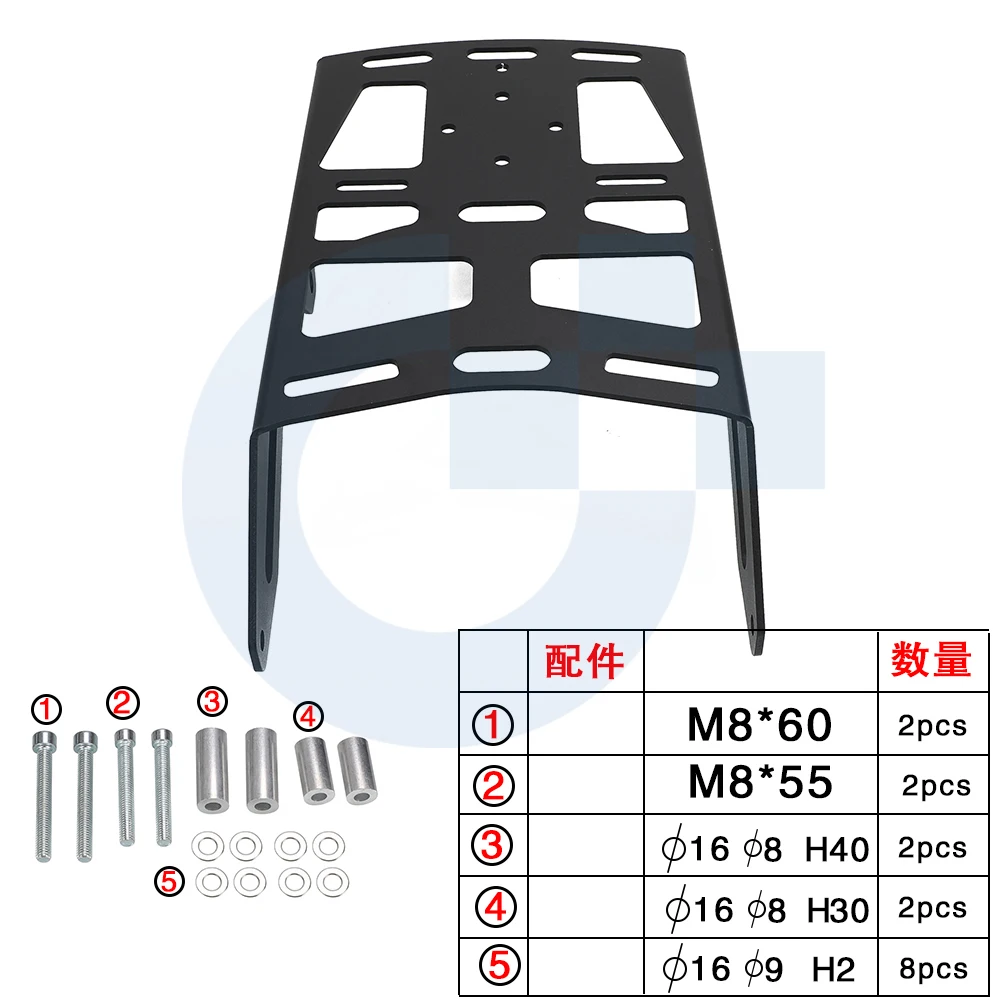 2025 2024 2023 2022 2021 For HONDA CRF300L CRF300RALLY CRF300LS Motorcycle Rear Luggage Rack Cargo Rack Support Shelf Holder