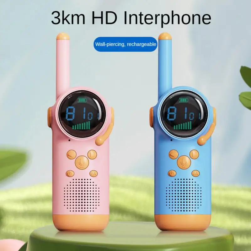 Mini Walkie Talkie Handheld Portable Chargable High-quality Materials Parent-child Interaction Leisure Educational Toys Outdoor