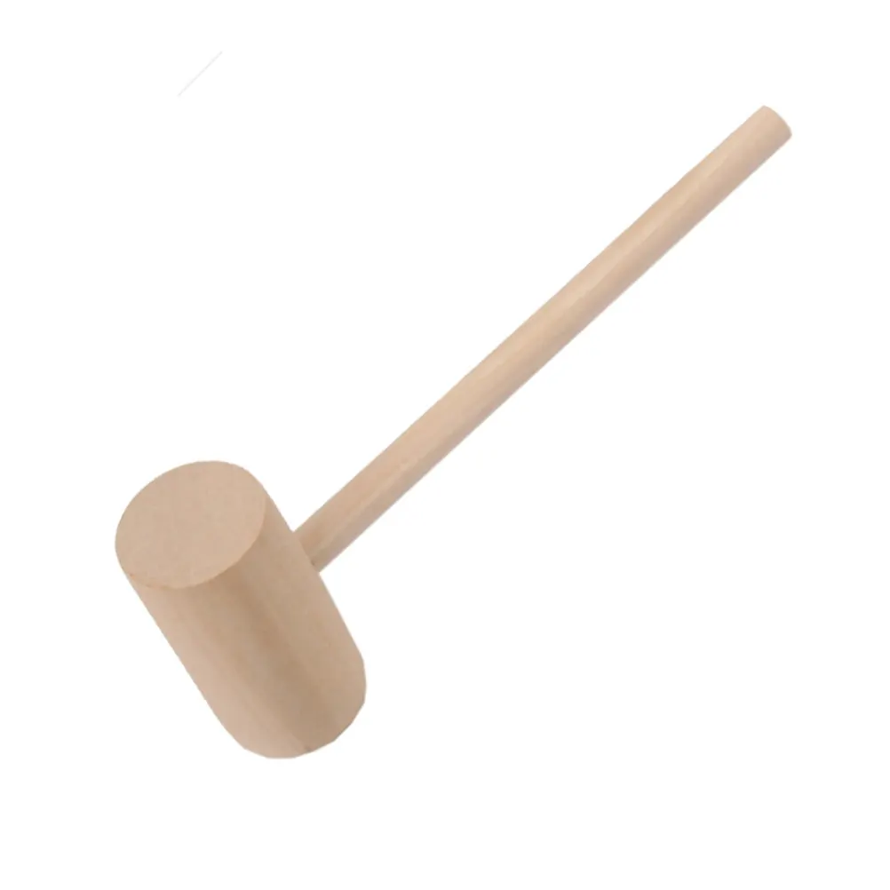 3Pcs Wood Mini Hammer for Seafood Shelling Lobster Crab Cracking Premium Hardwood Mallet Home Restaurant Use Compact Design