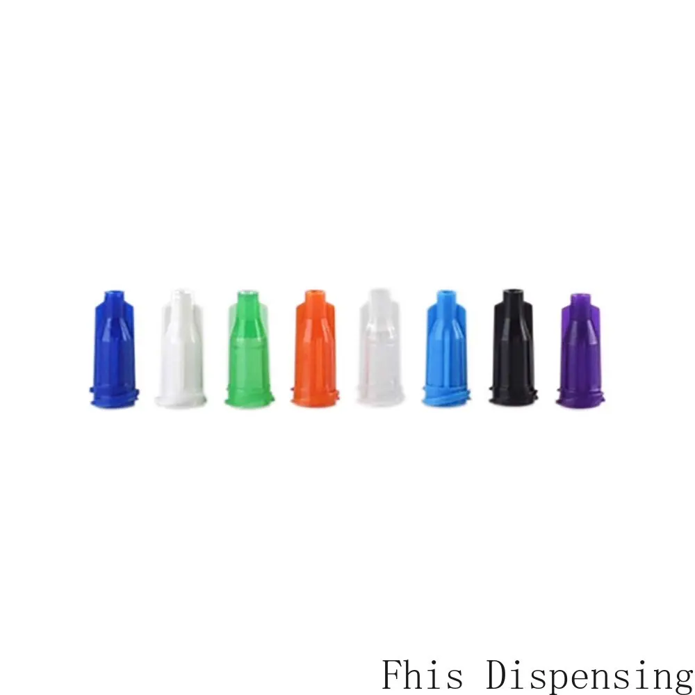 Glue Dispensing Syringe Tip Luer Lock Black Red White Clear Purple Light Blue Dark Blue Pale Green 8 Colors