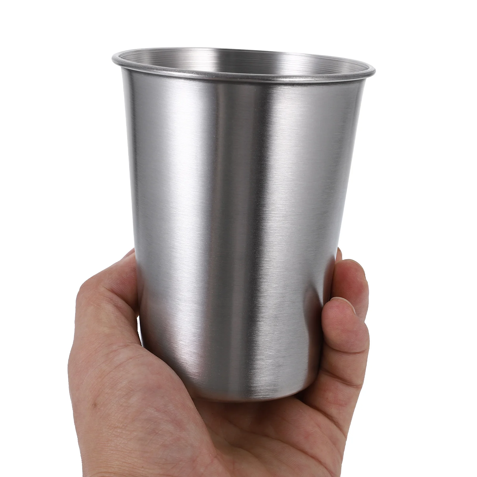 

6pcs Stainless Steel Drinking Beer Cups Stainless Steel Water Cups Set 350ml Reusable Coffee Beer Mug for Home Bar Travel