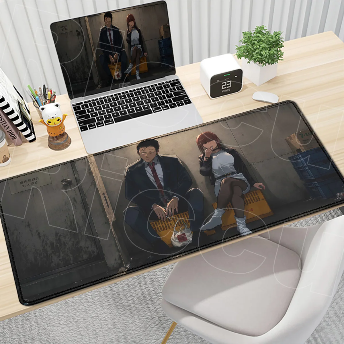 2026 Neues Heißes Anime-Mauspad 'Rauchend Hinter dem Supermarkt mit Dir' Großes Rutschfestes Mauspad für Gamer Computer Büro PC Gaming-Zubehör – Detail 3