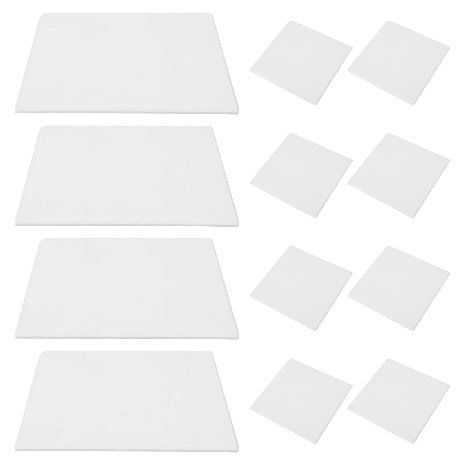 

12 Pcs Sound-absorbing Panels Acoustic Soundproof Decorative Isolation Soundproofing White Self-adhesive Wall Office