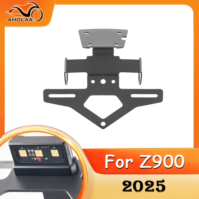 

For Kawasaki Z900 2025 Motorcycle Tail License Plate Holder Fender Rear Tidy Fender Eliminator Kit Accessories