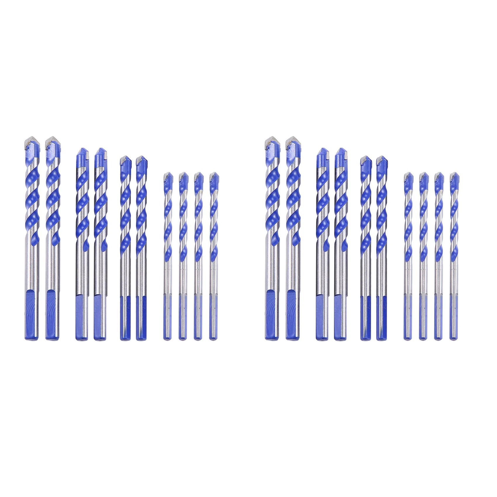 A53Q-20Pcs Hartmetall-Bohrer-Set für Metall, Stahl, Porzellan, Fliesen, Beton, Ziegel, Kunststoff, Holz