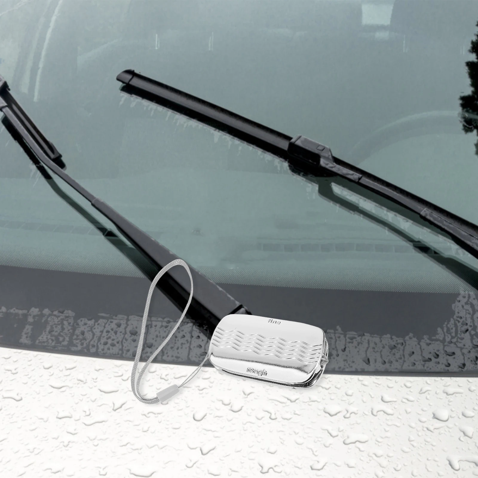

Car Wiper Strip Repair Blue Universal Windshield Wipers Adhesive Strip Restoration Accessory DIY Fix Windscreen Blade