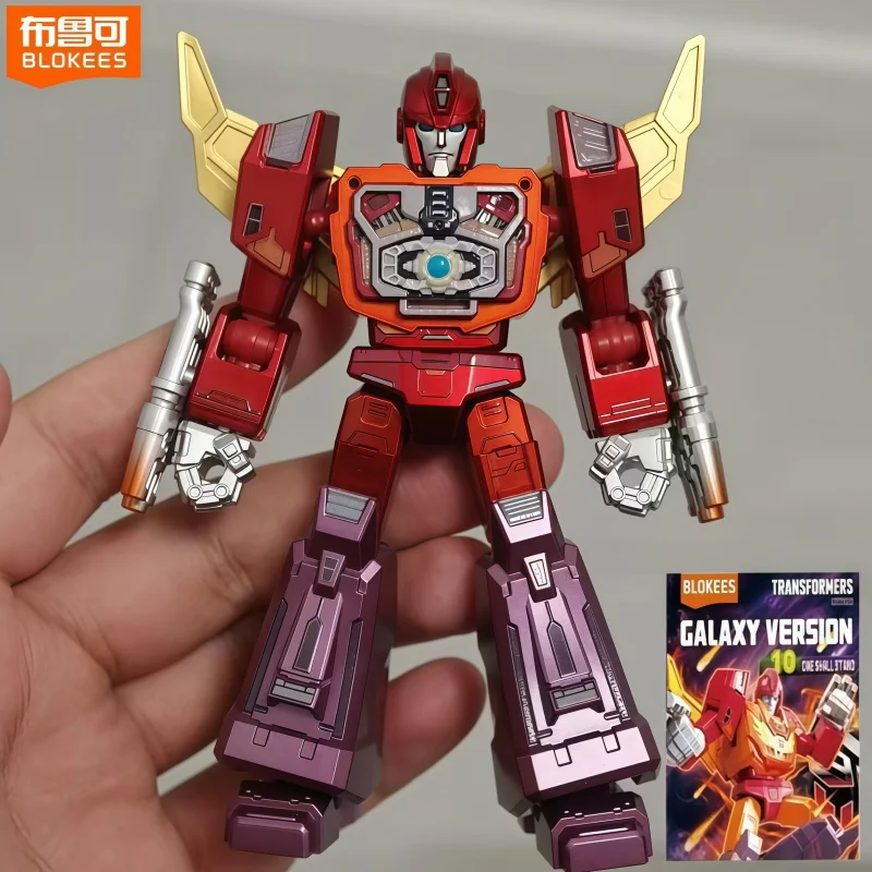Bloques de Construcción Blokees Transformers Versión Galaxy Ola 10 Hot Rod Rodimus Prime, Figura de Acción, Modelo de Ensamblaje, Juguete, Caja Completa