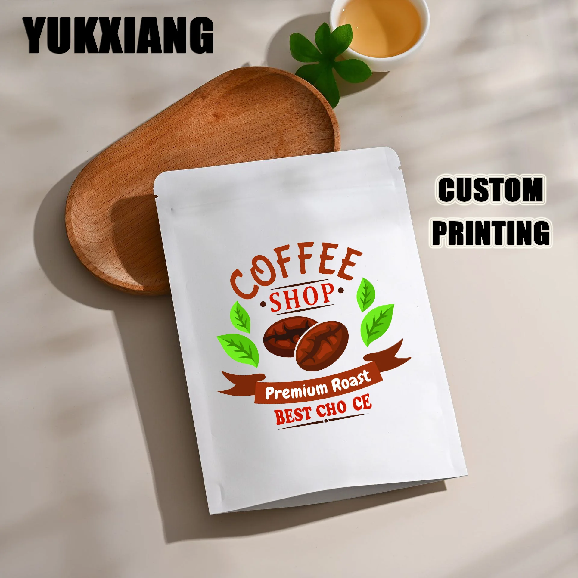 Food Snacks Gifts - 50 шт., толстая белая крафт-бумага, сумка-стойка,