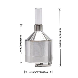 44mm Aluminium Cigarette Grinder Manual Metal Grinder Cigarette Shredder Grinder