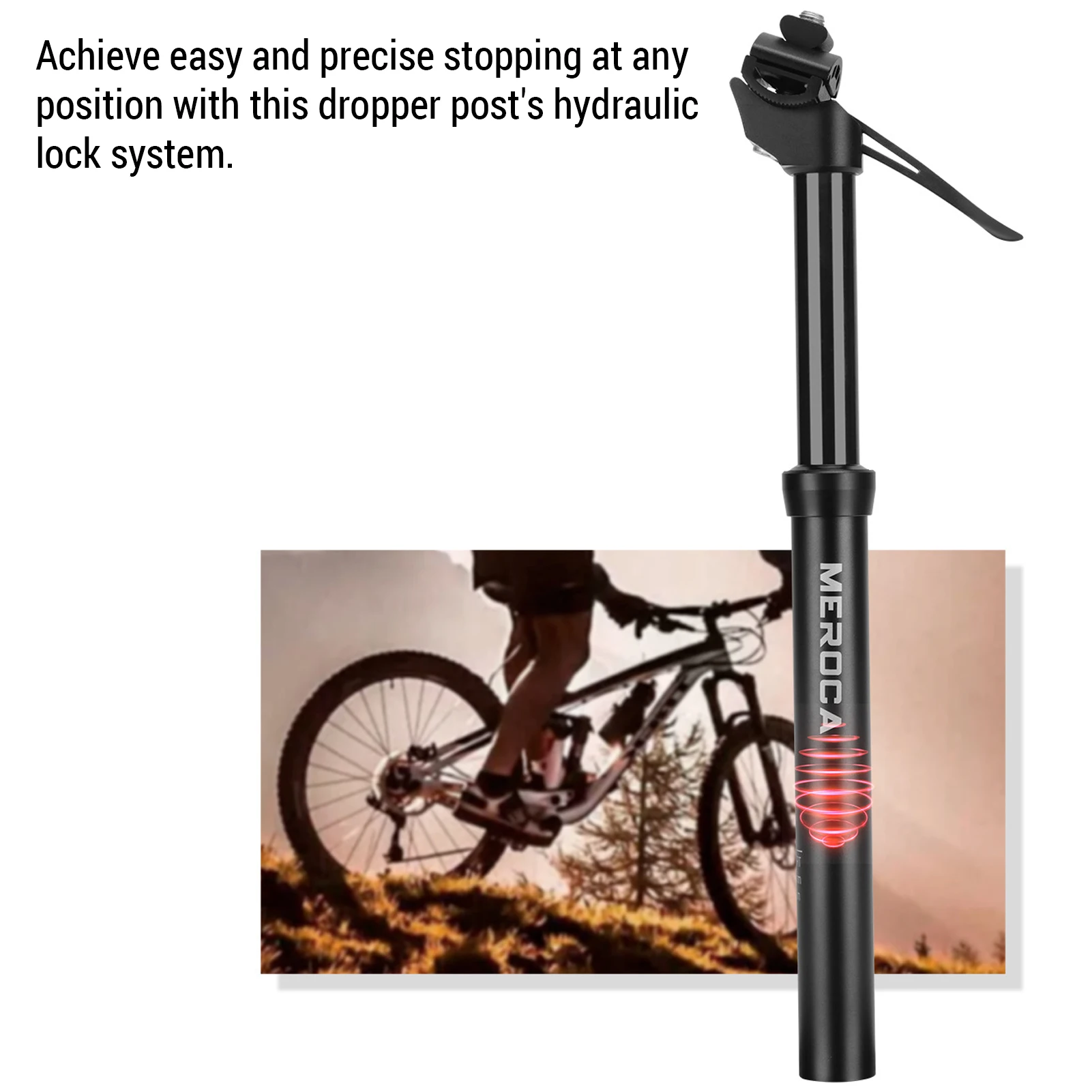 

Adjustable Angle Seat Dropper Hydraulic Dropper Post Adjustable Angle Seat Dropper Manual Control Aluminum Alloy Dropper Post