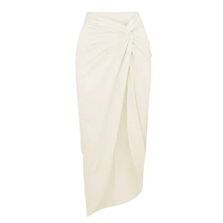 2025Einteiliger Badeanzug mit Vertuschung, Badeanzug für Damen, sexy mit Rock, schulterfrei, Bademode, weiblicher Bikini, Strandkleidung, Badeanzug