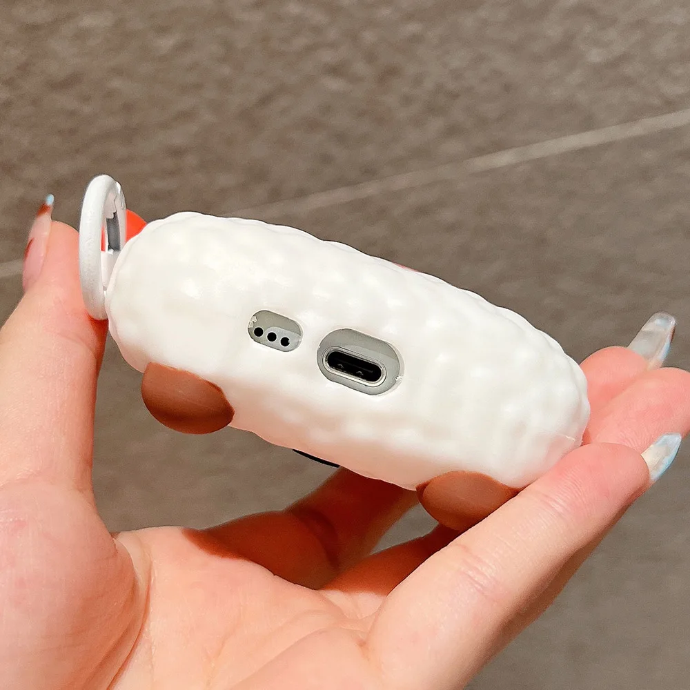 soft silicone case for airpods 1 2 cute cartoon sushi earphone case for airpods pro 2 with keychain for airpods 3 protector case