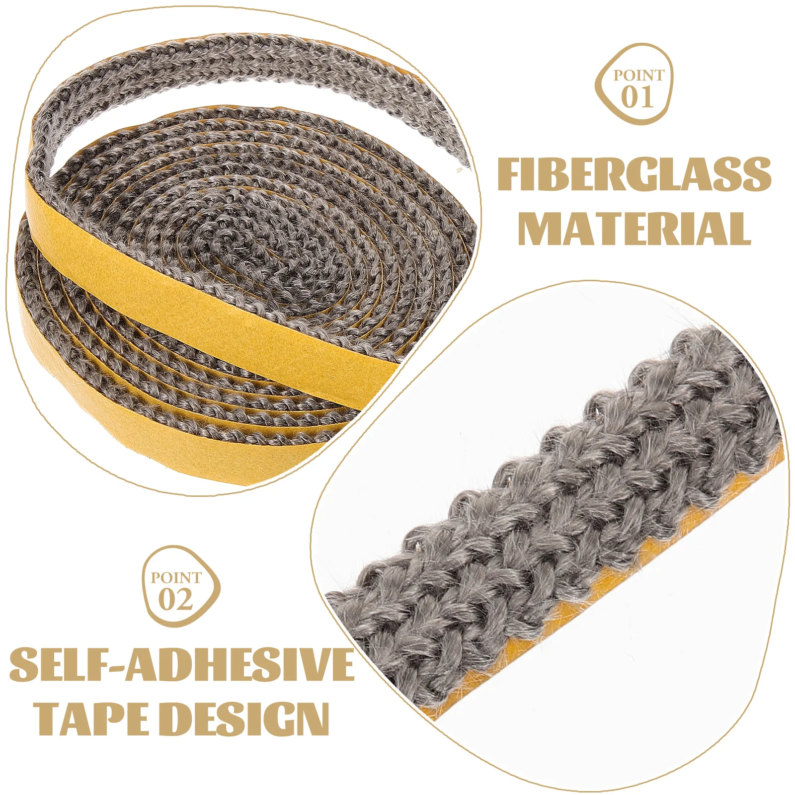 Fireplace Replacement Parts Gasket Tape Rope Seal Insulation Materials for Kilns and Industrial