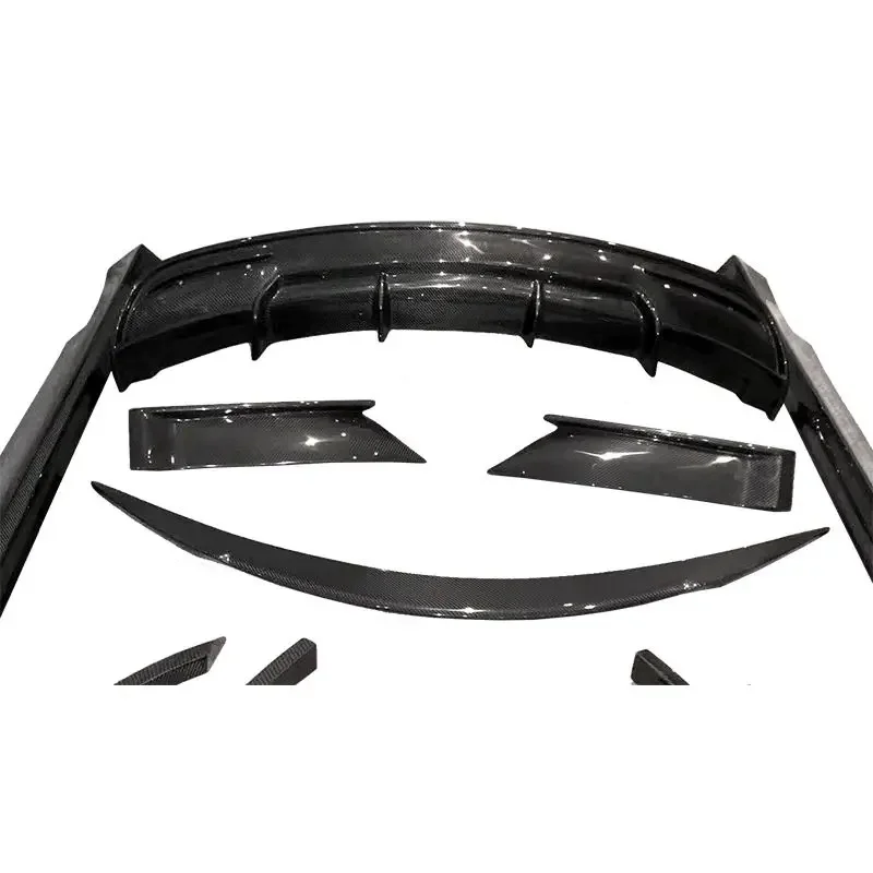 Carbon Fiber RZ Style Bodykit Car Styling Front Lip Rear Diffuser Side Skirts Body Kit for Tesla Model S