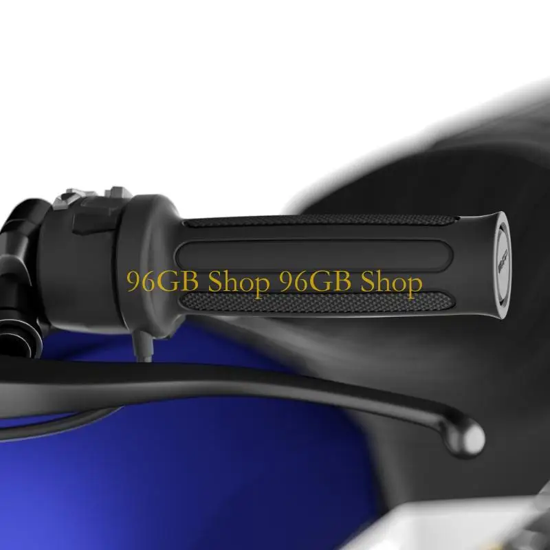 96GB Motorcycle Heated Handle Grips 6 Speed Memory Function Shockproof Adjustable Temperature Control for Off Road Vehicles