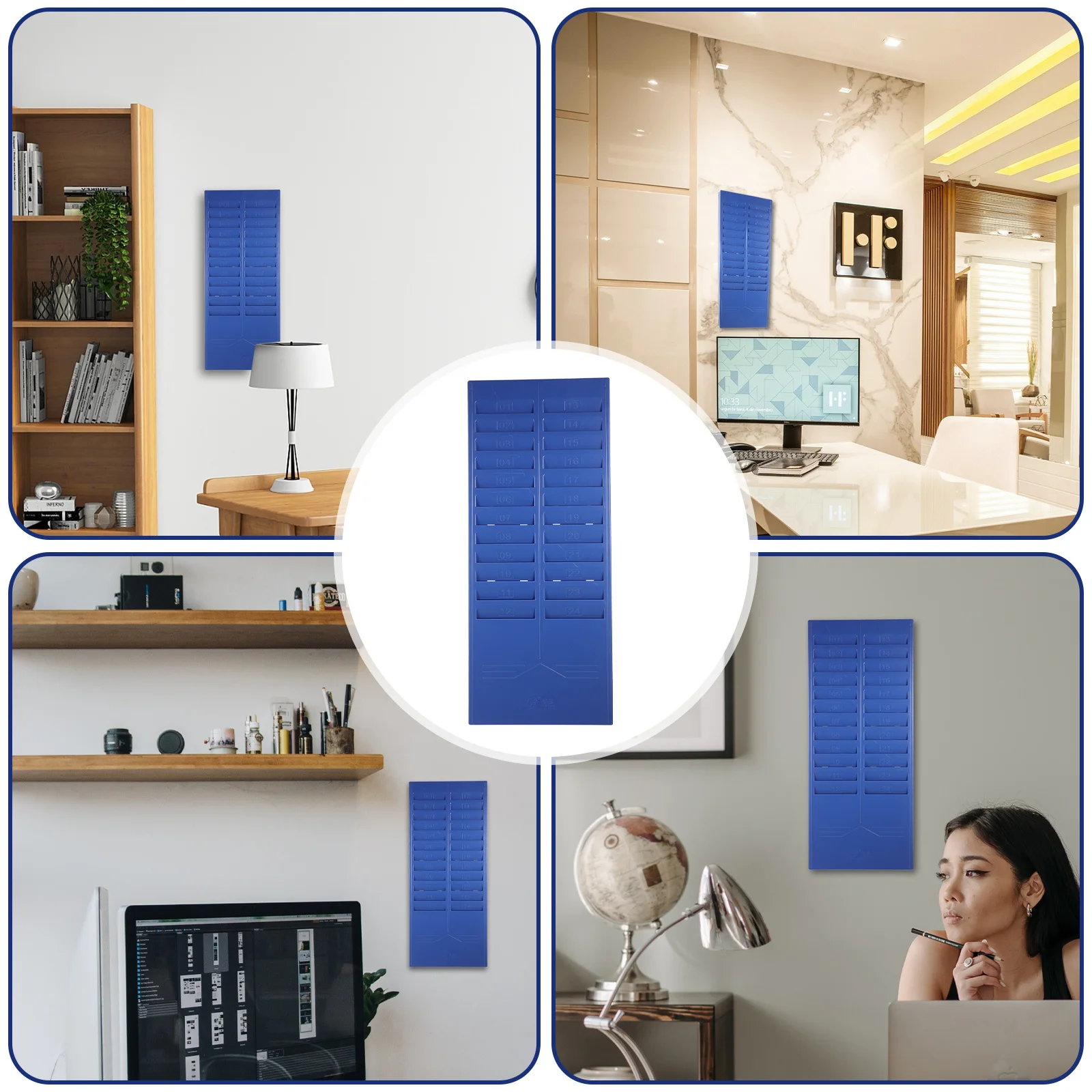 حامل بطاقات الحضور المثبت على الحائط، حامل بطاقة الوقت، وحدات رفوف المرآب العملية، حامل بطاقة الوقت شديدة التحمل